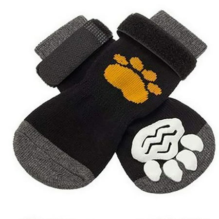 KYAIGUO Dog Shoes Anti-Slip Dog Boots Anti-Slip Dog Shoes for Winter Dog Socks for All Seasons 4PCS