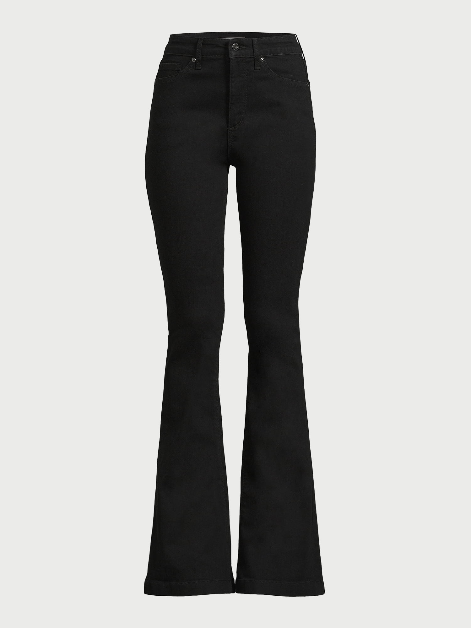 Sofia Jeans Women's Melissa Flare High Rise Black Jeans, 33" Inseam, Sizes 2-20