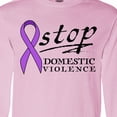thumbnail image 4 of Inktastic Stop Domestic Violence-purple Ribbon Long Sleeve T-Shirt, 4 of 5