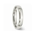 thumbnail image 4 of Mens Chisel 4mm Stainless Steel Comfort Fit Wedding Band Ring, 4 of 6