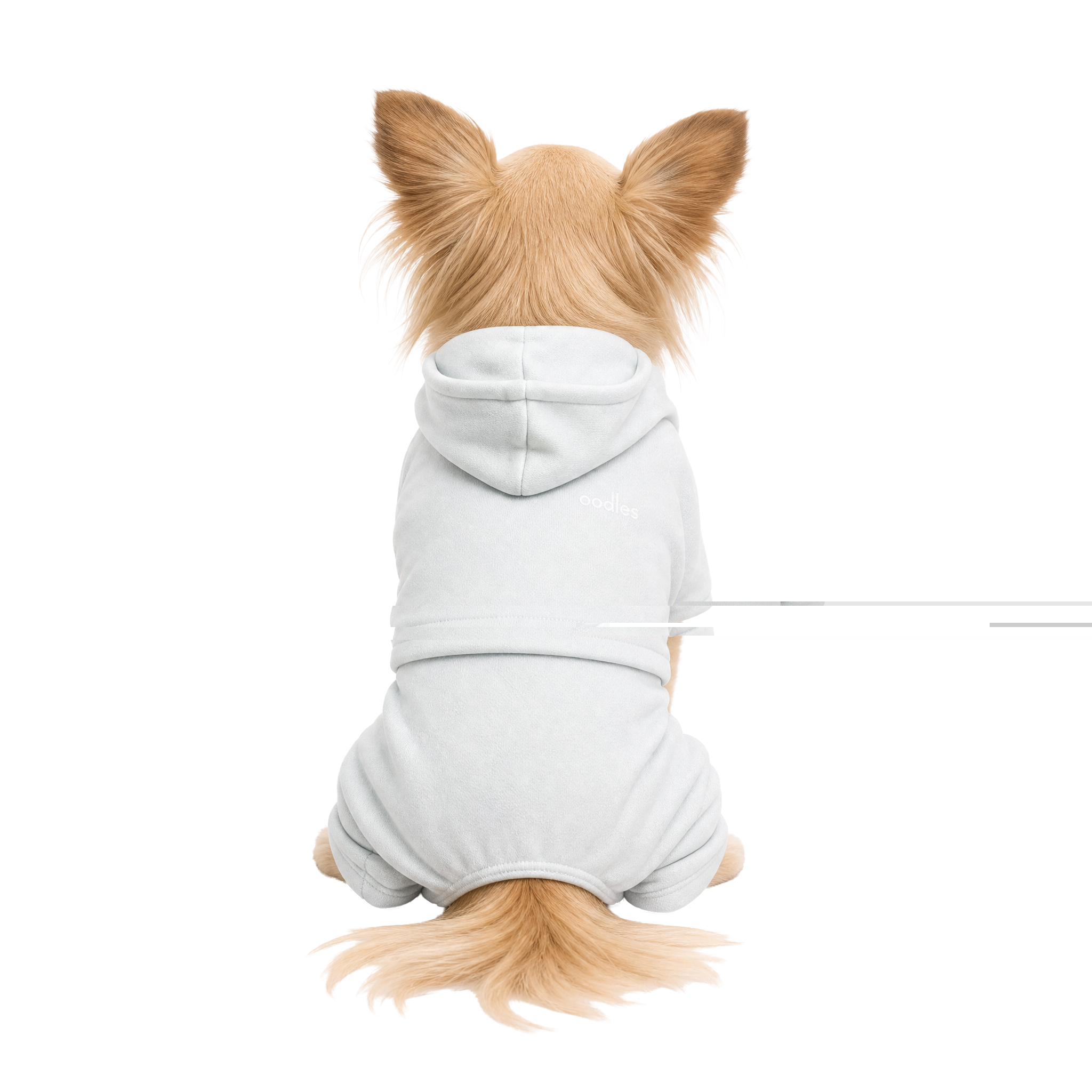 Oodles Hooded Fall One Piece Dog Workout Suit, Blue, XS