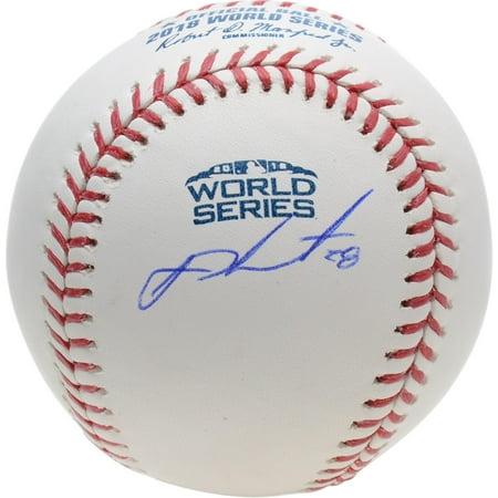 J.D. Martinez Boston Red Sox Autographed 2018 World Series Logo Baseball - Fanatics Authentic Certified