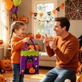 thumbnail image 7 of Halloween Candy Bags Treat Snack Goodie Small Gift LED Light Up Pumpkin Bucket Trick or Treat 11.8in for Kids Party Supplies by MPOISVA, 7 of 7