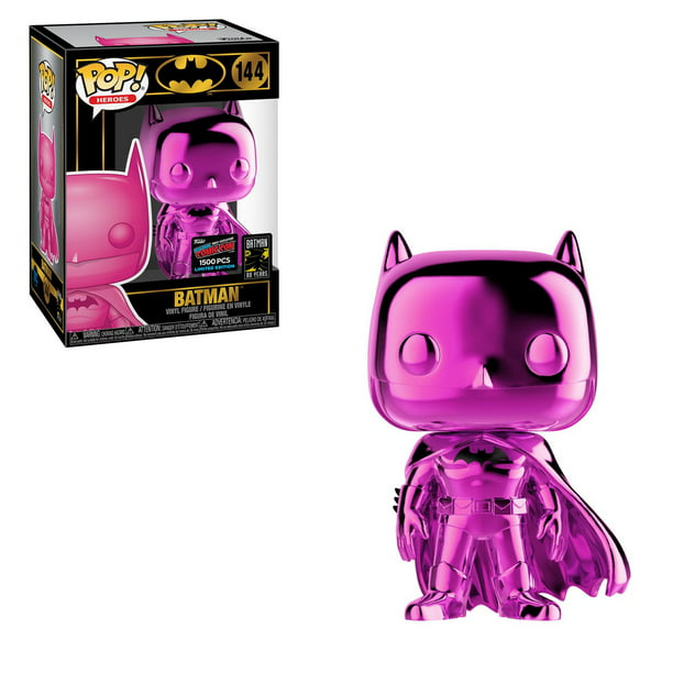 Funko POP! DC Heroes Pink Chrome Batman #144 Exclusive 