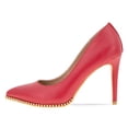thumbnail image 2 of FSJ Women Classic High Heel Pointed Toe Pumps Fashion Stiletto Heel Slip On Ladies Office Dress Shoes Size 11 Red, 2 of 4