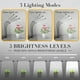 thumbnail image 4 of Lámpara de cultivo de plantas Clip iPower de espectro completo con 126 LED, 4 of 7