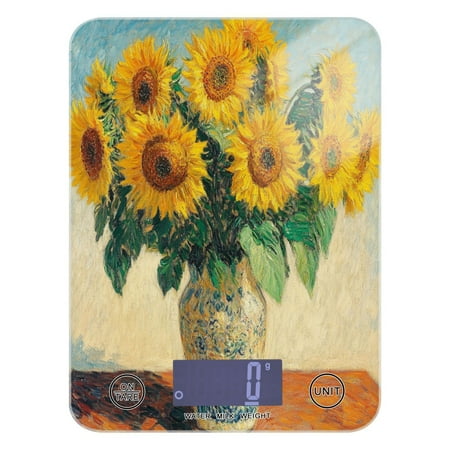 

WOBOGO Sunflower Potted Plant Kitchen Scale Digital Gram and Ounce Weighing for Cooking Baking Ketogenic Diet Meal Prep
