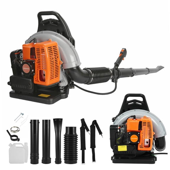 Mohsoe 63CC Gas Powered HTK Backpack Blower 665CFM 205MPH for Commercial Yard Care Snow Removal