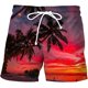 thumbnail image 1 of Pantalones cortos de playa para hombre, Shorts deportivos informales hawaianos con estampado 3D de plantas naturales, rápido y transpirable, novedad de verano 2022 Fivean unisex, 1 of 2