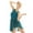 Green, variant on renvena Women Lyrical Modern Contemporary Dance Costume Ballet Skirted Leotards Chiffon High Low Dress
