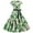 Green, variant on Fesfesfes Christmas Women Gowns Zipper Bandage Retro Print Short Sleeve Evening O-Neck Party Prom Vintage Dress Under $10
