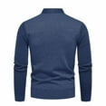 thumbnail image 3 of Men's Casual Vacation Two-piece Sweater Shirt Collar Fashionable Top Knitted Sweater, 3 of 7