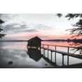 thumbnail image 3 of Weisz, Irene 14x11 Black Modern Framed Museum Art Print Titled - October Sunset, 3 of 5