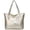 Gold, variant on Women Ladies Fashion Alligator Solid Large Capacity Shoulder Tote Handbag Bags