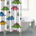 thumbnail image 4 of White Dinosaurs Plants Pattern Shower Curtain 72"x72" ,Bathroom Decorative Shower Curtains Set with 12 Hooks,Modern Waterproof Washable Shower Curtain, 4 of 6