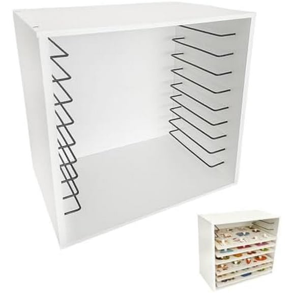 Wooden Puzzle Racks:10-Tier Puzzle Storage for Wooden Puzzles, Craft Collection Display Case, Board Game and Family Game Night Accessories$$Tools & Hardware Other