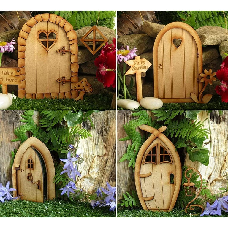 GRNSHTS Fairy Gnome Door Fairy Doors for Trees Outdoor Fairy