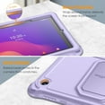 thumbnail image 3 of Fintie Case for for Alcatel Joy Tab 2 Tablet 8-inch 2020 Release (Model: 9032Z) - [Built-in Kickstand] Anti Slip Kids Friendly Shockproof Silicone Protective Cover,Lilac Purple, 3 of 8