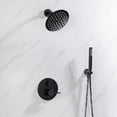 thumbnail image 7 of Lexora Salamonio 1-Spray Tub and Shower Faucet Combo with Round Showerhead and Handheld Shower Wand in Matte Black, 7 of 7