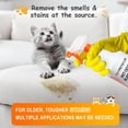 thumbnail image 4 of Pet Odor Eliminator for Strong Odor, Pet Stain Remover for carpet, Ready to Use Plant Based Formula Dog & Cat Urine Odor Eliminator Spray - Colorless and Odorless, Used in House, Doghouse(32oz), 4 of 4