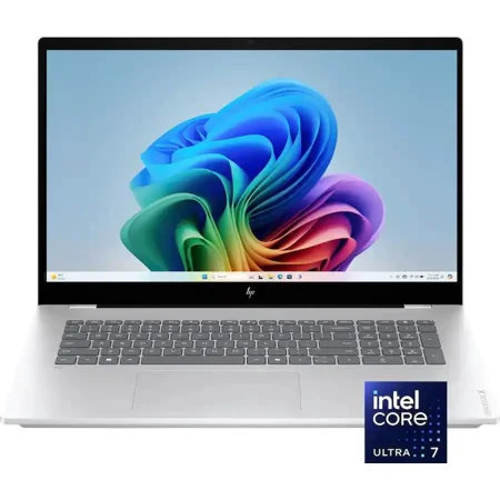 HP - OmniBook X 17.3" Full HD Touchscreen Laptop - Intel Core Ultra 7 (2024) - 16GB Memory - 512GB SSD - Copilot+ PC - Glacier Silver