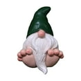 thumbnail image 2 of hengsof Resin Garden Gnome Statue Decor Indoor Outdoor Sculpture for Patio Yard Lawn Porch,Garden Gifts,Dwarf Ornament, 2 of 6