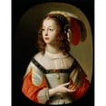 thumbnail image 2 of Gerard van Honthorst 20x24 Gold Ornate Framed and Double Matted Museum Art Print Titled - Portrait of Sophia, Princess Palatine (1641), 2 of 4