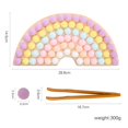 thumbnail image 3 of Wooden Peg Board Beads Game Color Sorting Toys Counting Matching Game Bead Counting Fine Motor Skill Montessori Toys for Toddlers, 3 of 4