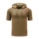 thumbnail image 2 of pstuiky camisetas de hombre, Camisa de manga corta con cuello abierto y lazo floral hecha a mano para hombre camisas casuales para hombre l, 2 of 4