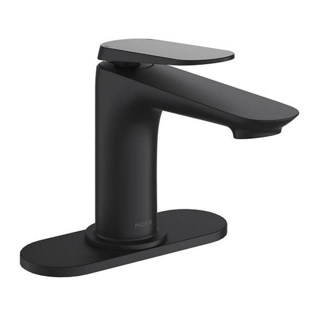 mezcladora monomando para lavabo moen línea akamys acabado negro mate