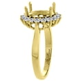 thumbnail image 3 of 14K Yellow Gold Natural Swiss Blue Topaz Ring Oval 9x7 mm Diamond Accents, size 5.5, 3 of 3