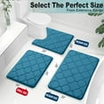 thumbnail image 3 of TJOUL Memory Foam Bath Mat Rug 24x16, Soft and Absorbent Bathroom Rugs, Non-Slip, Comfortable, Machine Washable Bath Carpet for Bathroom Floor, Tub, Shower and Home Decor Accessories, Black, 3 of 19