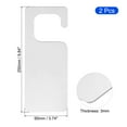 thumbnail image 2 of Uxcell 2Pack 9.84" Door Hanger Signs Acrylic Sign DIY Blank Door Tag for Home Office, Silver, 2 of 6