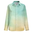 thumbnail image 4 of Stamzod Womens Button Down Shirt Long Sleeve Work Blouses Dressy Casual Collared Tops(Available In Plus Size) Multicolor P L, 4 of 6