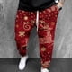 thumbnail image 3 of Pantalones de Chándal de Navidad Para Hombres Pantalones Elásticos Impresos en 3D de Moda Casual Odeerbi ODB194917, 3 of 5