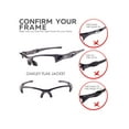 thumbnail image 2 of Walleva Fire Red Mr. Shield Polarized Replacement Lenses for Oakley Flak Jacket Sunglasses, 2 of 9