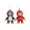 2 inches, variant on Cartoon Monkey Keychains 3D Printed Monkey Pendant Keychains Kids and Adults Birthday Baby Showers Gift
