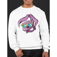 thumbnail image 2 of Cool Rabbit With Glasses. Sweatshirt Men -Image by Shutterstock, Male Large, 2 of 4