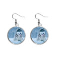thumbnail image 1 of Dog Animal Snow Husky Picture Ear Dangle Silver Drop Earring Jewelry Woman, 1 of 3