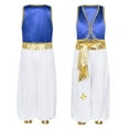 thumbnail image 2 of iiniim Boys Silky Waistcoat Top with Harem Dance Pants for Arabian Prince Street Show Royal Blue 14, 2 of 7