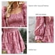 thumbnail image 5 of Camisa de manga abombada,Camisa de mujer Top cuadrado de encaje camisa de cuello cuadrado grado profesional, 5 of 6