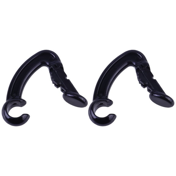 WORGEOUS 2 Pcs Fashionable Earohone Clips Chic Earphone Clasps Headphone Hook Black