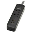 thumbnail image 4 of Tripp Lite Surge Protector Power Strip 2-Outlet 2 USB Ports 2.1A TLP206USB, 4 of 7