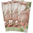 thumbnail image 6 of Rabbit Flowers Eggs Kitchen Dish Towels Set of 1 Absorbent Hand Towels, Lint-Free 18"x28" Happy Easter Fast Drying Hanging Dishcloths for Cooking Baking Home Clean, 6 of 7
