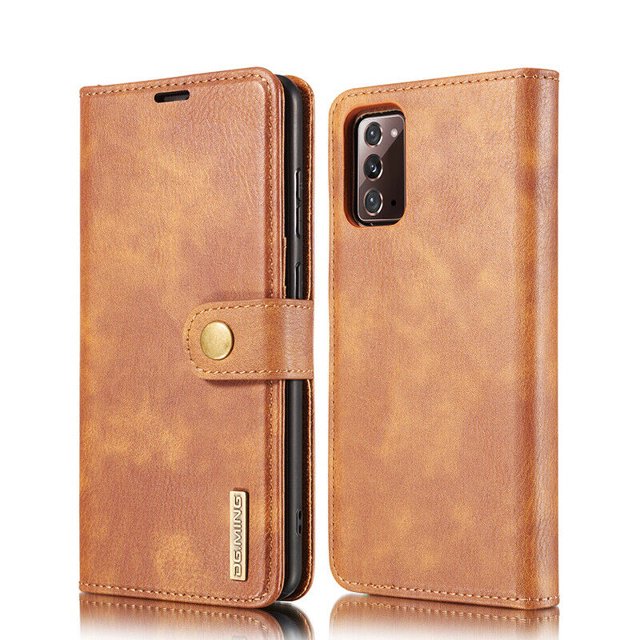 Mignova for Samsung Galaxy Note 20 Case,Wallet Casewith Card Holder,Magnetic PU Leather Shockproof Flip Cover Credit Card Holder Protective Case for Samsung Galaxy Note 20 6.7 Inch(Brown)