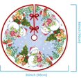 thumbnail image 3 of Christmas Tree Skirt, Snowman Pattern Christmas Tree Mat, Xmas Ornaments for Indoor Outdoor Holiday Decorations 36 Inch, 3 of 5