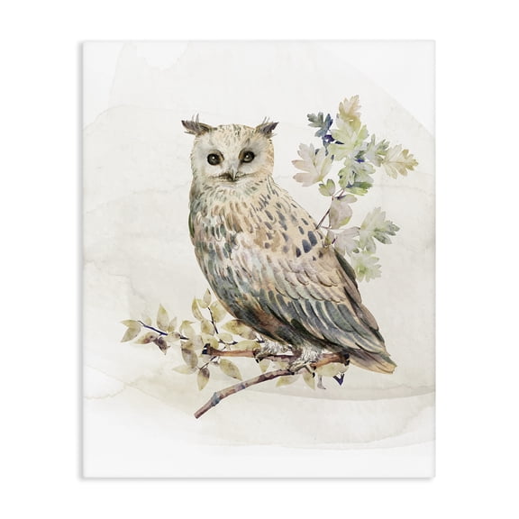 Stupell Industries Forest Owl with Foliage Canvas Wall Art, design by CAD Designs