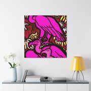 Vultures Roosting Besides - Canvas