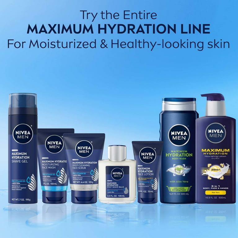 NIVEA MEN Maximum Hydration Deep Cleansing Face Wash, Skin