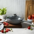 thumbnail image 4 of ZWILLING Parma Plus Ceramic 11-inch Aluminum Ceramic Nonstick Wok with Lid, 4 of 6